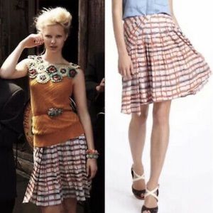 Anthropologie Maeve Asymmetrical Plaid Skirt